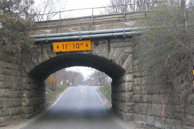 A skew bridge