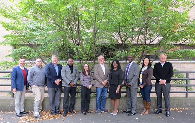 CEEFA board members stand in a row