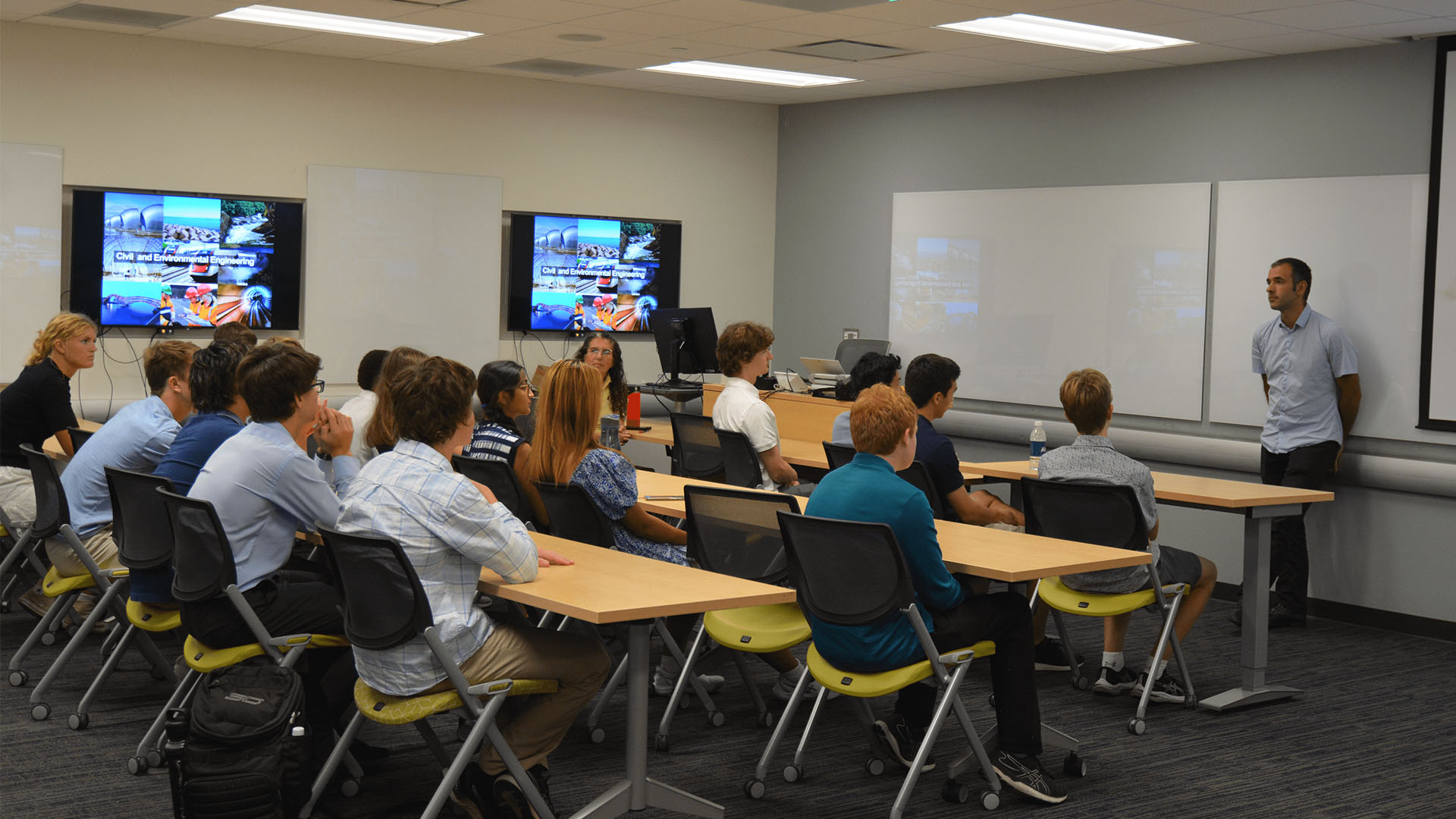 Images of Students visiting from Norfolk Academy